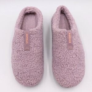 Bombas Sunday Slipper Size 11 Dusty Purple Sherpa Shearling Mule Slip On Shoes